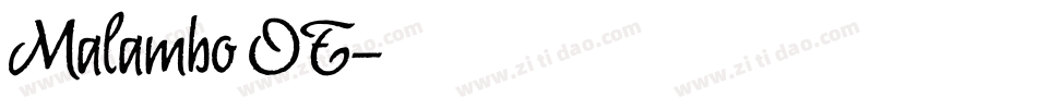 Malambo OT字体转换